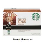 Keurig Starbucks house blend; medium roast ground coffee, 10 k-cups Center Front Picture