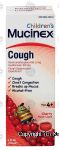 Mucinex  expectorant - cough suppressant for Kids, cherry flavor liquid Center Front Picture