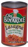 Chef Boyardee  lasagna pasta with chunky tomato & meat sauce Center Front Picture