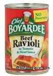 Chef Boyardee Ravioli Beef In Tomato & Meat Sauce Center Front Picture