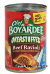 Chef Boyardee Overstuffed Ravioli Beef In Hearty Tomato & Meat Sauce Center Front Picture