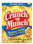 Crunch 'n Munch Family Size buttery toffee popcorn with peanuts Center Front Picture