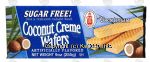 Voortman  coconut creme wafers, sugar free Center Front Picture