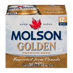 Molson Golden Beer 12 Oz Center Front Picture