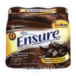 Abbott Ensure dark chocolate nutriotion shake, original, 8-fl. oz. Center Front Picture