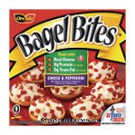 Ore-Ida Bagel Bites cheese & pepperoni, 9 mini bagels Center Front Picture