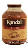 Randall  deluxe pinto beans, fully cooked and ready to eat Center Front Picture