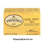 Twinings Of London Classics earl grey tea, 20 tea bags Center Front Picture