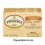 Twinings Of London Tea Bags Earl Grey Tea Decaffeinated 1.23 Oz Center Front Picture