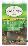 Twinings Of London Tea Bags Green Tea Decaffeinated 1.41 Oz Center Front Picture