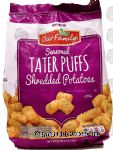 Our Family  seasoned tater puffs, shredded potatoes Center Front Picture