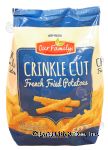 Our Family  french fried potatoes, crinkle cut Center Front Picture