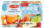 Our Family  cherry mixed fruit in 100% juice, 4-oz. cups Center Front Picture