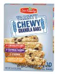 Our Family Variety chocolate chip, oatmeal raisin, s'mores, peanut butter granola bars, 10-count Center Front Picture