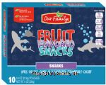 Our Family Sharks fruit flavored snacks, 10-pouches Center Front Picture