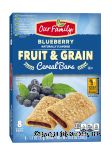 Our Family Fruit & Grain blueberry cereal bars, 8-count Center Front Picture