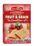 Our Family  strawberry fruit & grain cereal bars, 8-count Center Front Picture