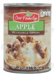 Our Family  apple pie filling & topping Center Front Picture