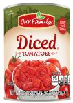 Our Family  diced tomatoes Center Front Picture