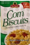 Our Family  corn biscuits toasted cereal Center Front Picture