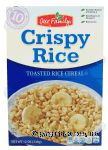 Our Family Crispy Rice toasted rice cereal Center Front Picture