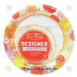 Our Family Designer coated paper plates, microwave safe, 6.8-in Center Front Picture