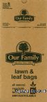 Our Family  paper bags, self standing, heavy duty, 30-gallon capacity Center Front Picture