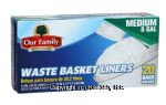 Our Family  medium garbage bags, twist tie, 8-gallon Center Front Picture