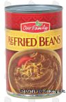 Our Family  refried beans Center Front Picture