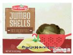 Our Family  jumbo shells dry pasta Center Front Picture