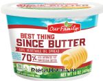 Our Family Best Thing Since Butter 58% vegetable oil spread Center Front Picture