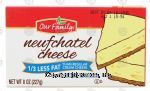 Our Family  neufchatel cheese, 1/3 less fat than regular cream cheese Center Front Picture