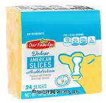 Our Family Deluxe american slices with added calcium, 24-slices Center Front Picture