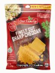 Our Family  fancy shreds sharp cheddar cheese, 2-cups Center Front Picture