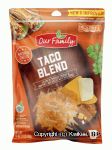 Our Family  taco blend shredded cheese, 4-cups Center Front Picture