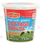 Our Family  cottage cheese, large curd, 4% milkfat Center Front Picture