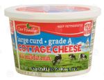 Our Family  cottage cheese, large curd, 4% milkfat Center Front Picture