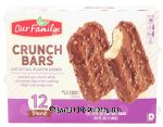 Our Family  crunch bars, vanilla ice cream with chocolate shell and crisp rice, 12-pack Center Front Picture