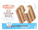 Our Family  ice cream bars, vanilla coated with chocolate, 12-pack Center Front Picture