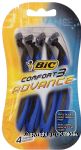 Bic Comfort 3 Advance triple blade heavy handle pivot razors Center Front Picture