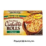 New York  ciabatta rolls with real cheese, 6 half rolls Center Front Picture