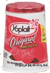 Yoplait Original red raspberry 99% fat free Center Front Picture