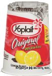 Yoplait Yogurt original lemon burst 99% fat free Center Front Picture