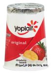 Yoplait Original strawberry banana 99% fat free yogurt Center Front Picture