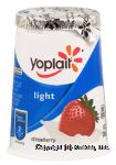 Yoplait Light strawberry fat free yogurt Center Front Picture