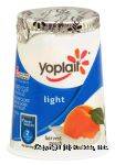 Yoplait Light harvest peach fat free yogurt Center Front Picture