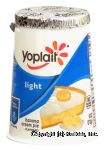 Yoplait Light fat free yogurt, banana cream pie Center Front Picture