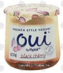 Yoplait Oui black cherry french style yogurt Center Front Picture