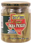 Talk Of Texas  crisp okra pickles mild Center Front Picture