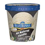 Blue Bunny  vanilla bean ice cream Center Front Picture